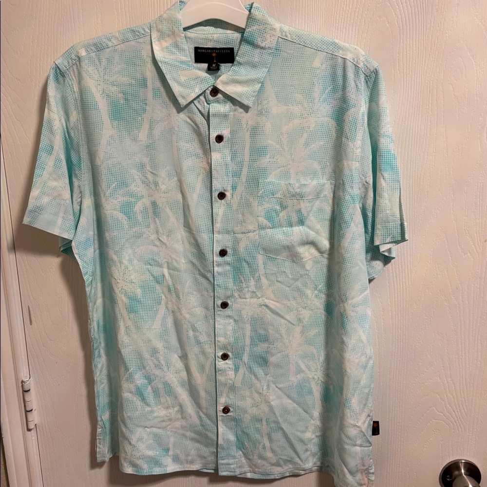 NWT Margaritaville Men’s Medium Floral Hawaiian Short Sleeve Tropical Shirt